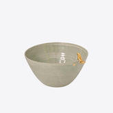 Bowl – S – Ceramic – with golden bird – handmade CH