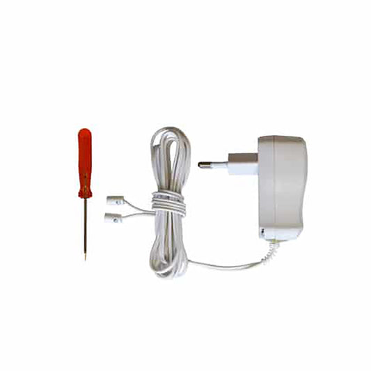 Herrnhuter Stern Netzgerät weiss mit EU-Stecker – Anschlusskabel, Steckverbinder und Schraubenzieher im Set