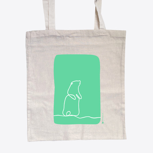 Murmeltier / Murmeli – StrichKunst – Baumwolltasche
