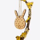 Rabbit small – pendant – beech