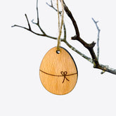 Œuf – maille – petit – pendentif – hêtre