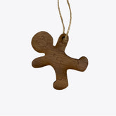 Pendentif Bonhomme en pain d'épices – Noyer