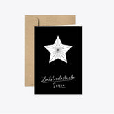 Recette d'étoile à la cannelle – carte pliante avec enveloppe