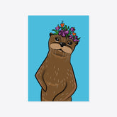 Otter – Mr. Otter – picture card A5