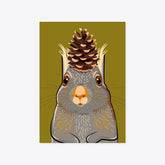 Écureuil – Croquant – Carte illustrée A5