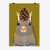 Affiche « Crunchy » de l'écureuil