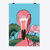 Flamingo «Pinky» Poster/Plakat