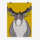 Reindeer «Lappi» poster/poster