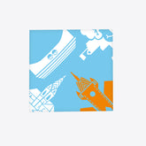 Silhouette de la ville de Bade – Aimant – Plastique