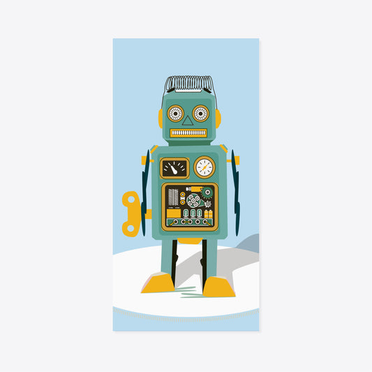 Roboter Retro – 03 – Postkarte – Reana.Design