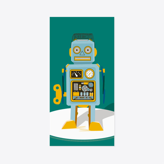 Roboter Retro – 04 – Postkarte – Reana.Design