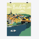 Vintage Baden – Altstadt-01 – Plakat