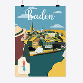 Vintage Baden – Altstadt-02 – Poster