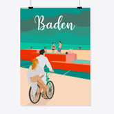 Vintage Baden – Heisse Brunnen-02 – Plakat