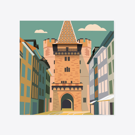 Vintage Basel – Spalentor – Magnet – Kunststoff – Reana.Design