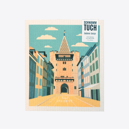Vintage Basel – Spalentor – Schwammtuch ECO – Reana.Design