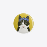 Blumentiere – Katze – Zorbas – Magnet rund – Kunststoff