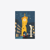 Vintage Baden – Stadtturm im Advent – Postkarte – A6 – Reana.Design
