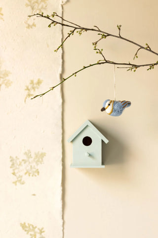 Zeisige – Spinus Bird – blau – Handgemacht aus Filz von Gry & Sif