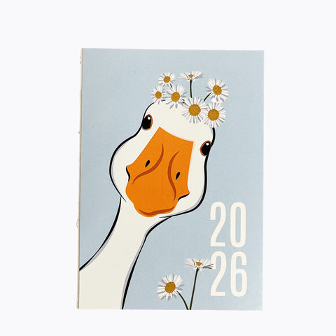 Agenda Gans Blumentier 2026 - Fadengebunden A6