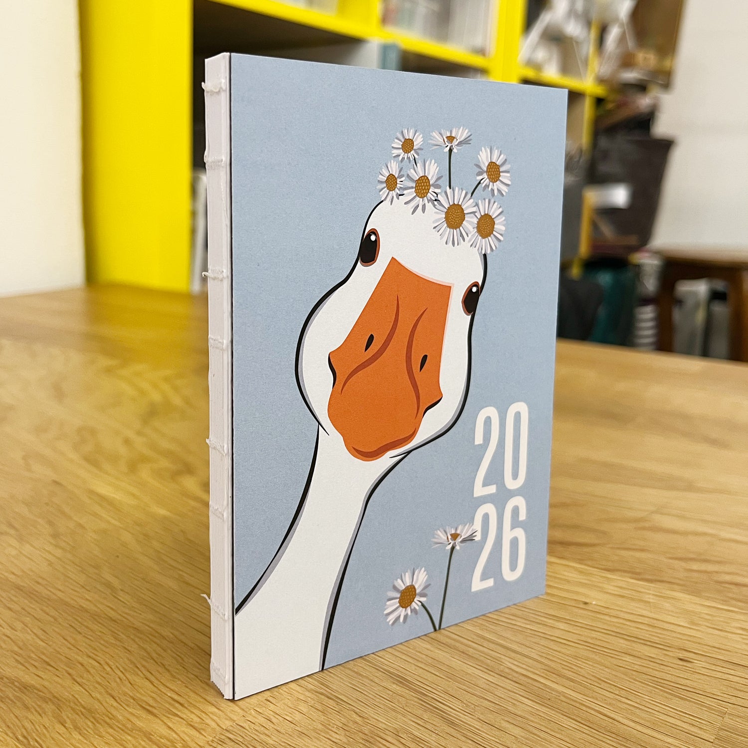 Agenda Gans Blumentier 2026 - Fadengebunden A6