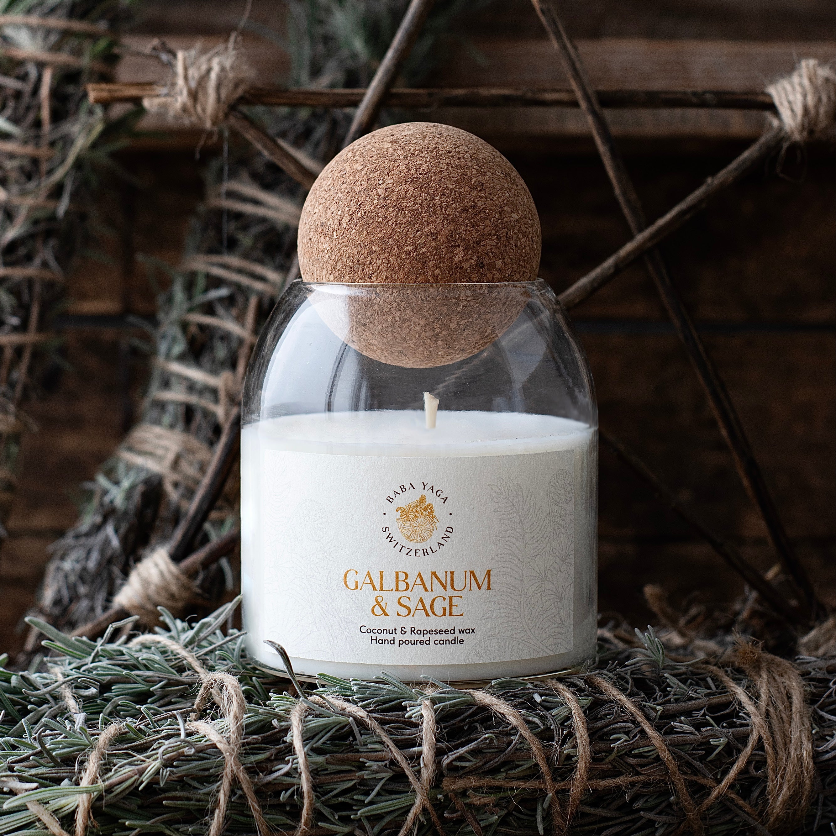 Candles with cork lid – 400 ml – Baba Yaga