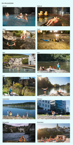 Kleine Bäder Postkartenkalender 2026 - Nicolas Petit
