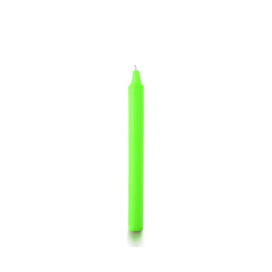 Stabkerze NEON in Grün von Balthasar, 2.2 × 27.5 cm