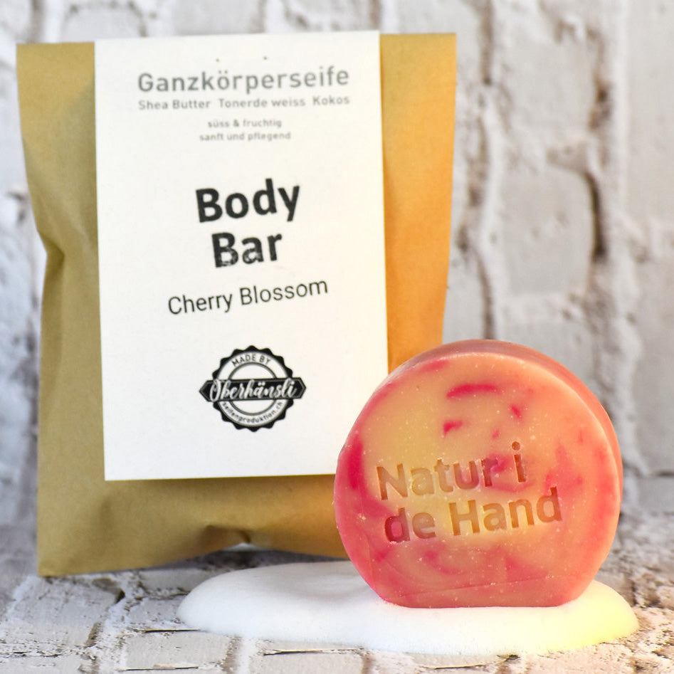 Cherry Blossom Body Bar – Natur i de Hand