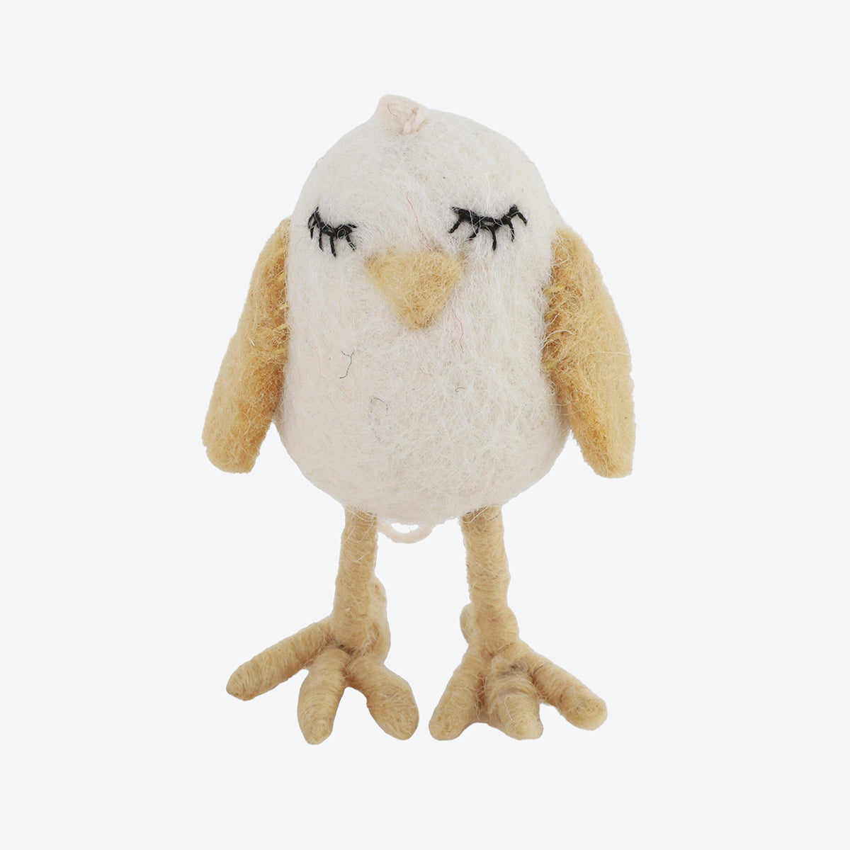 Chicken Dreamer – White – Handmade from felt by Gry &amp; Sif