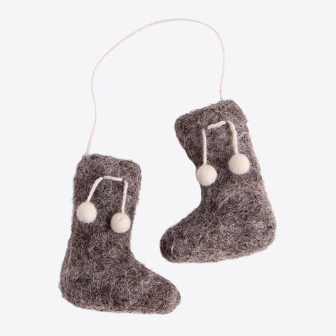 Boots Grey – Grey felt boots by Gry &amp; Sif