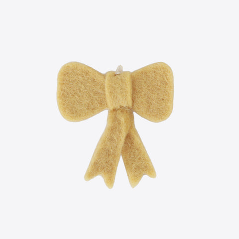 Bow Yellow – Mini – Handmade from felt by Gry &amp; Sif
