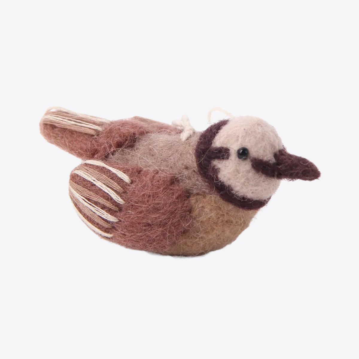 Handgefertigter Vogel – Purpur und Lavendel – Handgemacht aus Filz von Gry & Sif