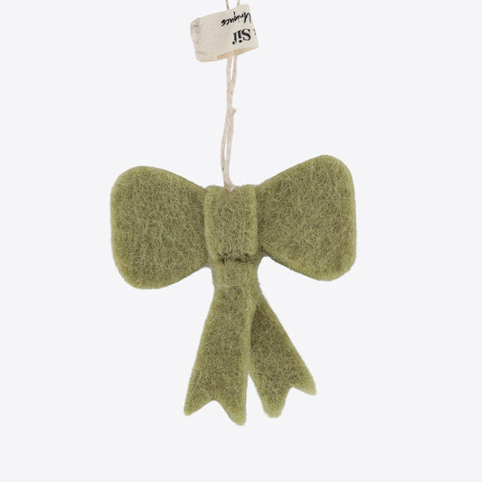 Schleife – mintgrün– Mini – Handgemacht aus Filz von Gry & Sif