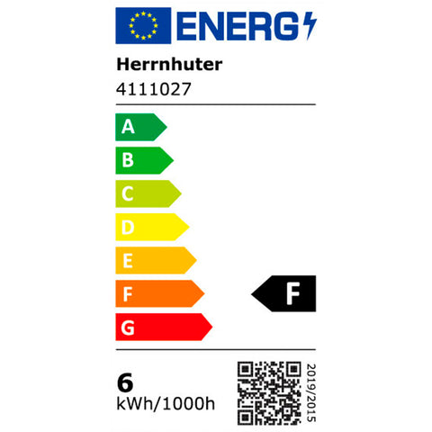 Energielabel der LED zum Herrnhuter Kabel A4/A7