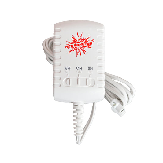 Herrnhuter Netzgerät 500 mA, weiss, mit Timer-Schalter 6H – ON – 9H
