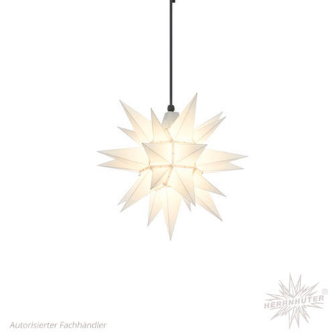 Herrnhuter Stern A4 in Weiss, beleuchtet, Ø 40 cm