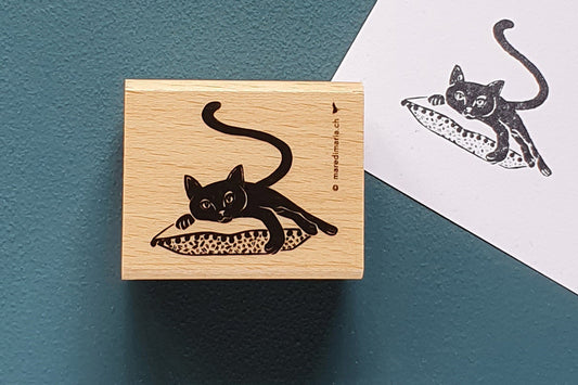 Cat chilling – Stamp – Mare di Maria