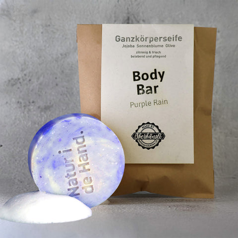 Naturseife – Purple Rain | Body Bar – Natur i de Hand