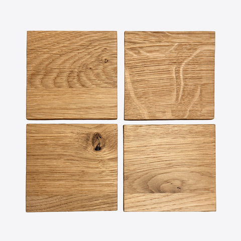 Sous-verres en bois – lot de 4 – chêne