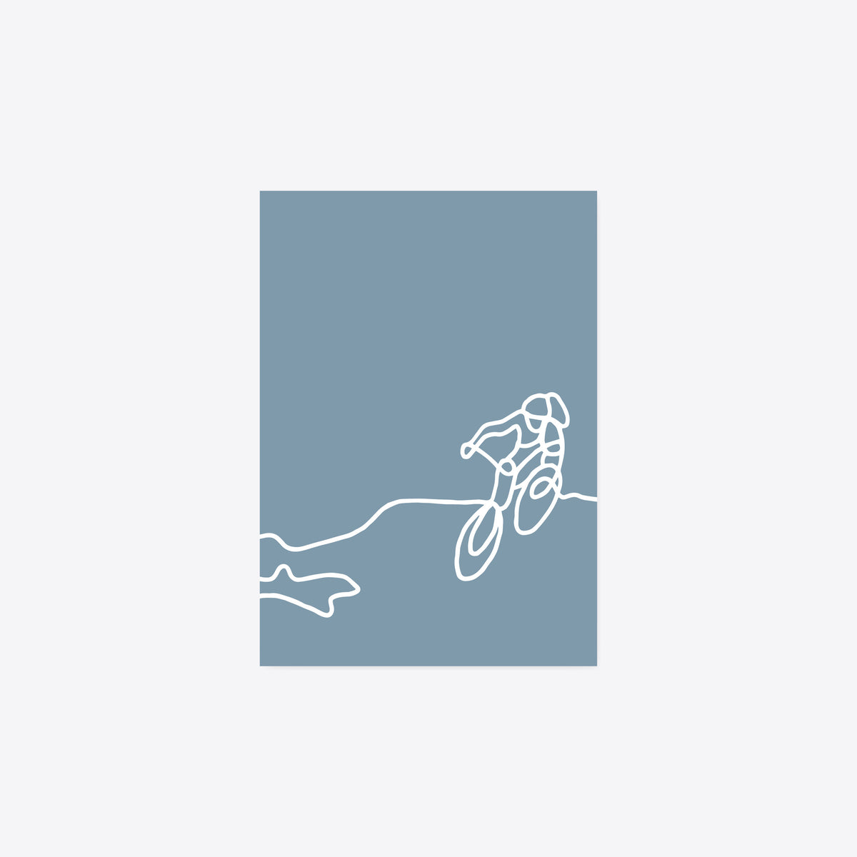 Biken – StrichKunst – Postkarte