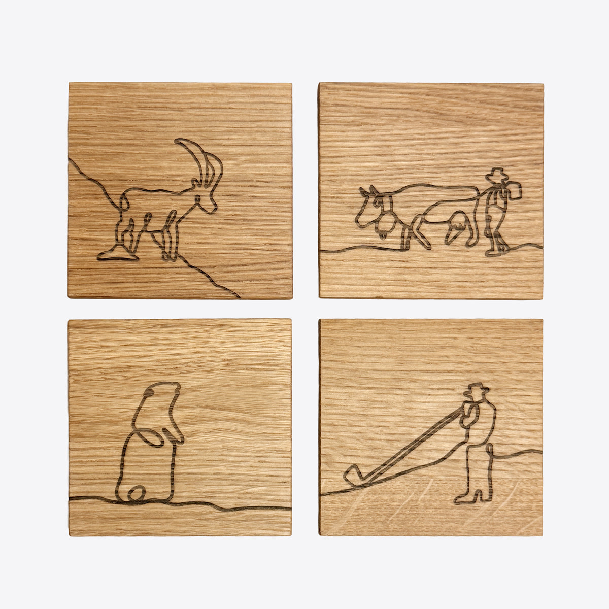 Heimweh – Untersetzer 4er-Set