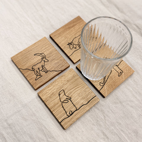 Heimweh – Untersetzer 4er-Set