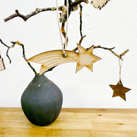 Weihnachtsstern – Anhänger – Ahorn