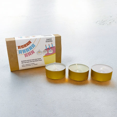 Birthday – NaniLiechtli – Set of 3 tealights