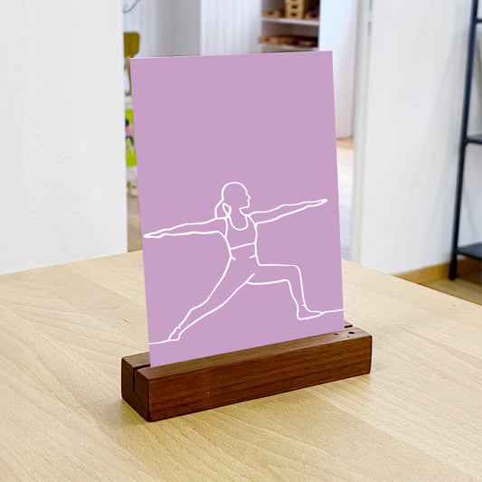Yoga – StrichKunst – Postkarte