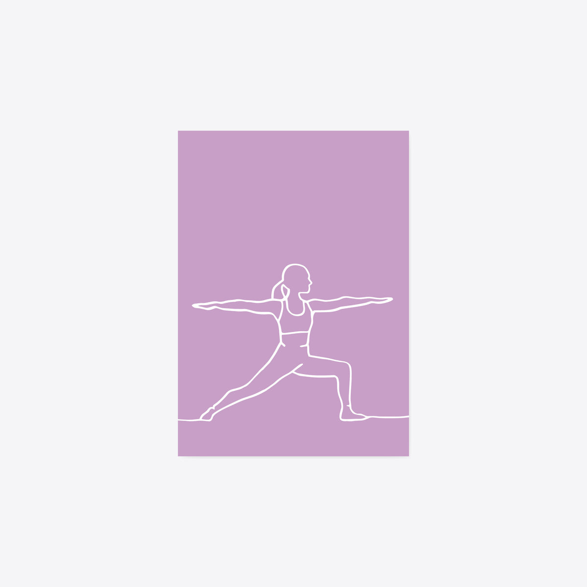 Yoga – StrichKunst – Postkarte