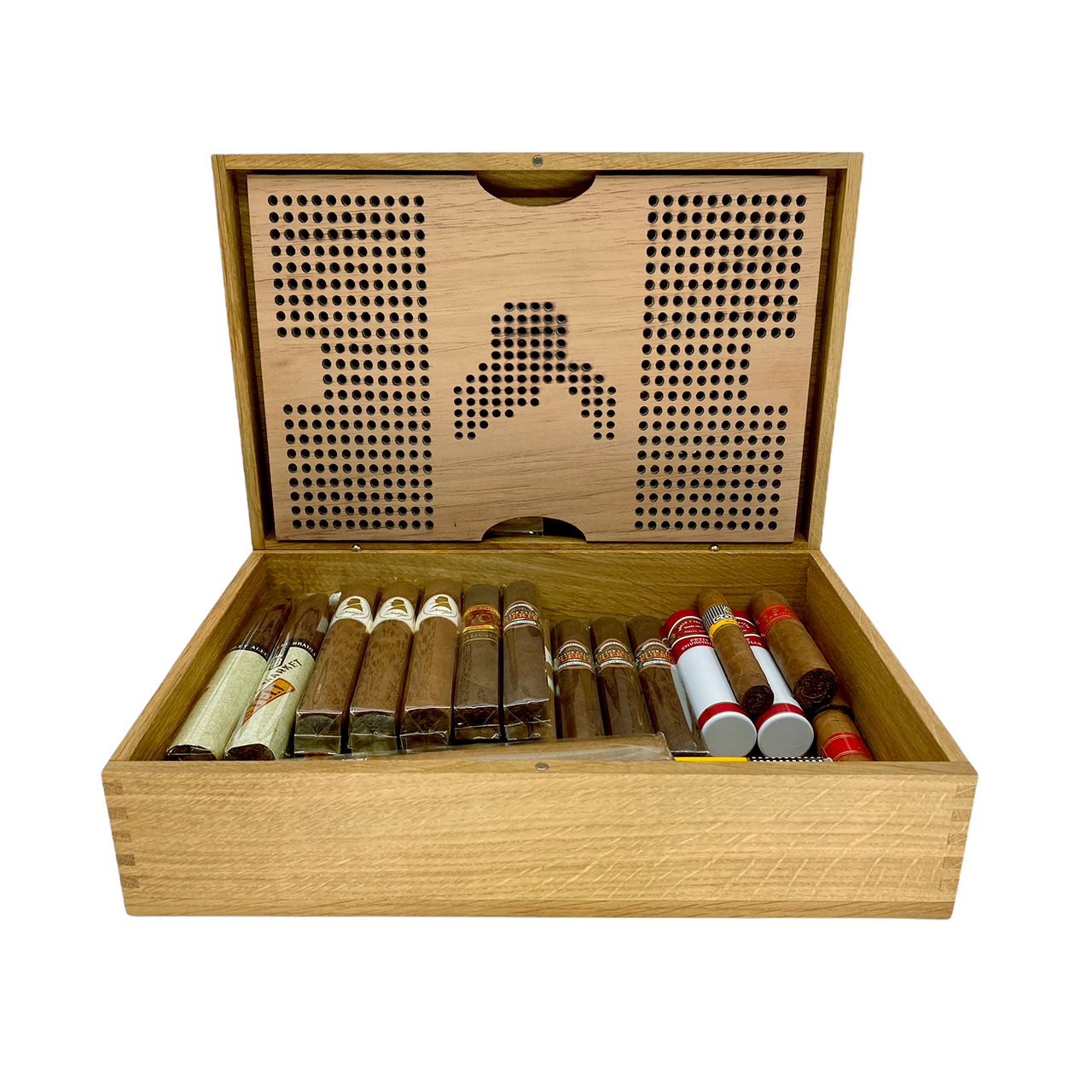 NaniHumi M Light Schweizer Humidor aus Eiche