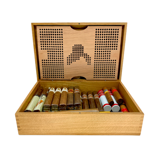 NaniHumi M Light Schweizer Humidor aus Eiche