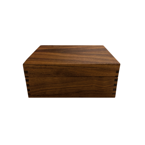 TravelHumi S, Nussbaum, geschlossen Front – Schweizer Humidor